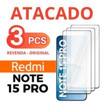 Kit 3 Películas De Vidro 3D Para Redmi Note 15 Pro - Película Vidro Temperado Premium Kit 3 Películas De Vidro 3D Para Redmi Note 15 Pro - Película Vidro Temperado Premium