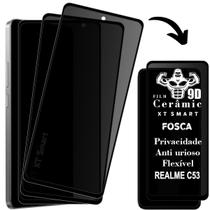 Kit 3 Películas Privativa Fosca Para REALME C53 Anti Curioso