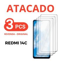 Kit 3 Películas Vidro 3D Compatível Para Xiaomi Redmi 14C