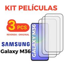 Kit 3 Peliculas Vidro 3D Proteção Compativel Para Galaxy M36 - Db
