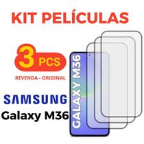 Kit 3 Peliculas Vidro 3D Proteção Compativel Para Galaxy M36 Kit 3 Peliculas Vidro 3D Proteção Compativel Para Galaxy M36