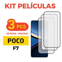 Kit 3 Peliculas Vidro 3D Proteção Compativel Para Poco F7