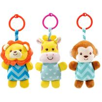 Kit 3 Pelúcias Baby Atividades Macaquinho Leão e Girafa Buba Kit 3 Pelúcias Baby Atividades Macaquinho Leão e Girafa Buba