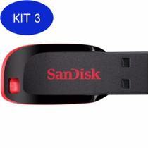 Kit 3 Pen Drive 32GB - Sandisk - Cruzer Blade