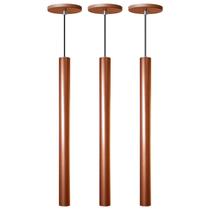 Kit 3 Pendente Luminária Tubo Cobre 50 Cm Kit 3 Pendente Luminária Tubo Cobre 50 Cm