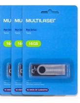 Kit 3 Pendrive Multilaser Twist 16gb 2.0 Atacado