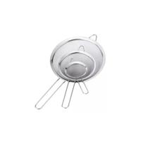 Kit 3 Peneiras 10-12-14cm Cozinha Coar Polvilhar Escorrer