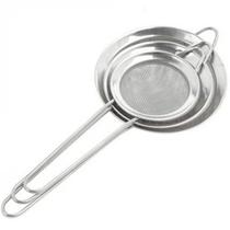 Kit 3 Peneiras Inox Coar Chá Suco Stainless Steel Sieve Kit 3 Peneiras Inox Coar Chá Suco Stainless Steel Sieve