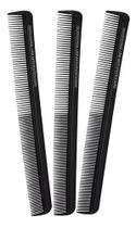 Kit 3 Pente De Corte Long Anti Estático Íon 22cm 180ºc