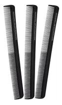 Kit 3 Pente De Corte Long Anti Estático Íon 22cm 180ºc