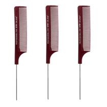 Kit 3 Pente Profissional Delrin Dupont Com Cabo De Metal