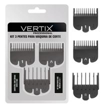 Kit 3 Pentes de Altura para Máquina de Corte Vertix Kit 3 Pentes de Altura para Máquina de Corte Vertix