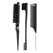 Kit 3 Pentes de Cabelo para Fazer Penteados - Preto