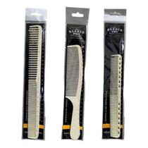 Kit 3 Pentes De Carbono Suporta Altas Temperaturas Barber Pro Kit 3 Pentes De Carbono Suporta Altas Temperaturas Barber Pro