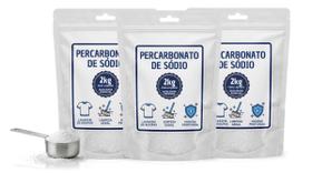 Kit 3 Percarbonato De Sódio 2kg Tira Manchas Branqueador Premium 06Kg