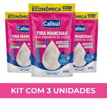 Kit 3 Percarbonatos De Sódio Calisul Removedor De Manchas