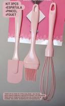 Kit 3 perças silicone