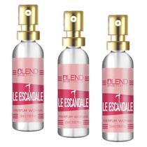 Kit 3 Perfume Blend 15 Ml Feminino Le Escandale Blend Brasil