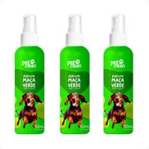 Kit 3 Perfume Maçã Verde Pet Clean - 60mL
