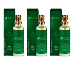 Kit 3 Perfume Masculino Amakha Paris Apolo Verde Kit 3 Perfume Masculino Amakha Paris Apolo Verde