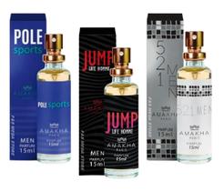 Kit 3 Perfume Masculino Amakha Pole Sports Jump 521 Men Kit 3 Perfume Masculino Amakha Pole Sports Jump 521 Men