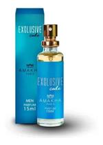 Kit 3 Perfume Masculino Exclusive Code Amakha Paris Bolso