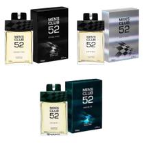 Kit 3 Perfume Mens Club 52 Original, Infinity e Seductive Importado Masculino 100ml Desodorante Colônia Deo Colonia