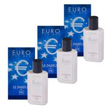 Kit 3 Perfume Paris Elysees Euro For Men Le Parfum 100ml Mas