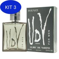 Kit 3 Perfume Ulric De Varens Udv For Men Eau De Toilette