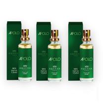 Kit 3 Perfumes Apolo Amakha Paris 15ml masculino