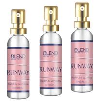 +Kit 3 Perfumes Blend 15 Ml Feminino Runway - Blend Brasil