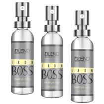 +Kit 3 Perfumes Blend 15 Ml Masculino Iron Boss Blend Brasil