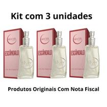 Kit 3 Perfumes Escândalo Eau Parfum Feminino 65 ML