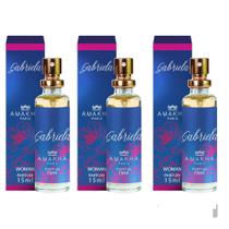 Kit 3 Perfumes Gabriela Amakha Paris feminino 15 ml