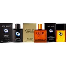 Kit 3 Perfumes Importados Azzar Gold Ferrar Black Sea Blue Kit 3 Perfumes Importados Azzar Gold Ferrar Black Sea Blue