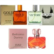 Kit 3 perfumes importados masculino e feminino
