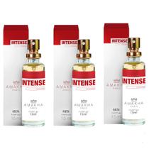 Kit 3 Perfumes Intense Amakha Paris 15ml masculino