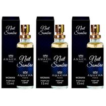 Kit 3 Perfumes Nuit Sombre Amakha Paris 15ml