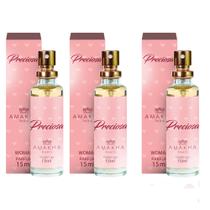 Kit 3 Perfumes Preciosa Amakha Paris 15ml