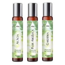 Kit 3 Perfumes Roll On 10Ml Feminino - Floral Doce Delicado