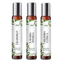 Kit 3 Perfumes Roll On 10ml - Fragrância Frutada para Homens