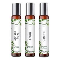 Kit 3 Perfumes Spray 10ml - Notas Terrosas para Ele