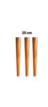 Kit 3 pés palito de 20 cm + chapinhas e parafusos