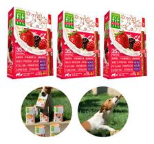 Kit 3 Petisco Fit Pet Amora Morango Framboesa 50g