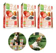 Kit 3 Petisco Fit Pet Morango Batata Doce Chia 50g Spin