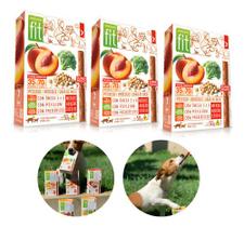 Kit 3 Petisco Fit Pet Pêssego Brócolis Grão De Bico 50g Kit 3 Petisco Fit Pet Pêssego Brócolis Grão De Bico 50g