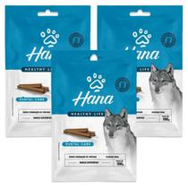 Kit 3 Petisco Hana Para Cachorro Adulto Dental Care 100g