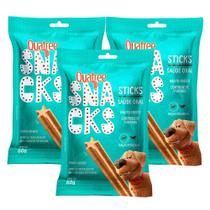 Kit 3 Petisco Quatree Snacks Sticks Sabor Menta para Cães Raças Pequenas 60g Kit 3 Petisco Quatree Snacks Sticks Sabor Menta para Cães Raças Pequenas 60g