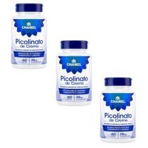 Kit 3 Picolinato De Cromo Chamel 60 Cápsulas 210mcg Original Kit 3 Picolinato De Cromo Chamel 60 Cápsulas 210mcg Original