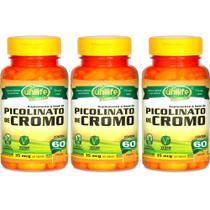 Kit 3 Picolinato de Cromo Unilife 60 cápsulas - Vegano